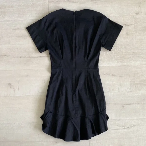 Isabel Marant Black Zip Front Fluted Dress - Picture 10 of 10